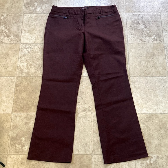Dalia Collection Modern Fit Burgundy Women’s Dress Pants Size 10 - Picture 1 of 7